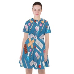 Medicine Pattern Sailor Dress by SychEva