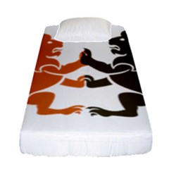 Lions Animals Wild Cats Fitted Sheet (single Size) by Semog4