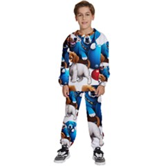 Cute Dog Dogs Animal Pet Kids  Sweatshirt Set by Semog4