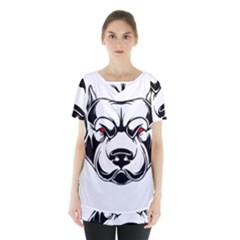Dog Animal Mammal Bulldog Pet Skirt Hem Sports Top