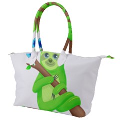 Sloth Branch Cartoon Fantasy Canvas Shoulder Bag by Semog4