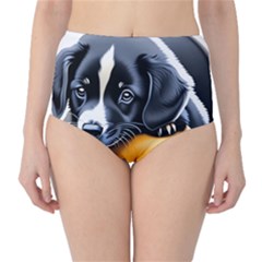 Dog Animal Cute Pet Puppy Pooch Classic High-waist Bikini Bottoms by Semog4