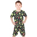 Watermelon Berries Patterns Pattern Kids  Tee and Shorts Set View1