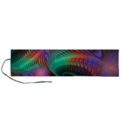 Circle Art 3d Artwork Graphics Vortex Colorful Digital Art Roll Up Canvas Pencil Holder (l) by Semog4