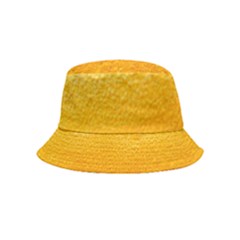 Texture Pattern Macro Glass Of Beer Foam White Yellow Bucket Hat (kids) by Semog4