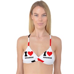 I Love George Reversible Tri Bikini Top by ilovewhateva