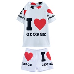 I Love George Kids  Swim Tee And Shorts Set by ilovewhateva