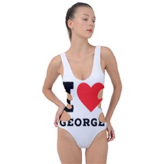 I Love George Side Cut Out Swimsuit by ilovewhateva