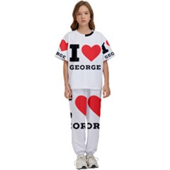 I Love George Kids  Tee And Pants Sports Set by ilovewhateva