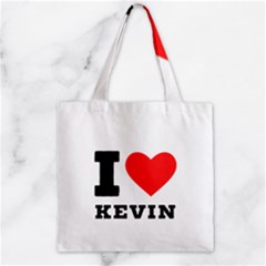 I Love Kevin Zipper Grocery Tote Bag by ilovewhateva