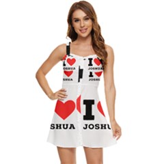 I Love Joshua Ruffle Edge Bra Cup Chiffon Mini Dress