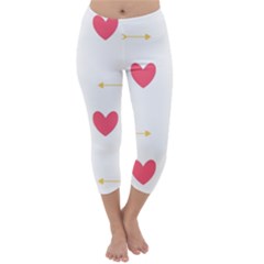 Hearts-36 Capri Winter Leggings  by nateshop