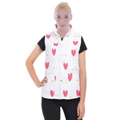 Hearts-36 Women s Button Up Vest by nateshop