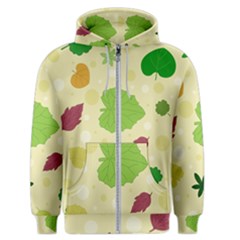 Leaves-140 Men s Zipper Hoodie