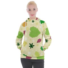 Leaves-140 Women s Hooded Pullover by nateshop