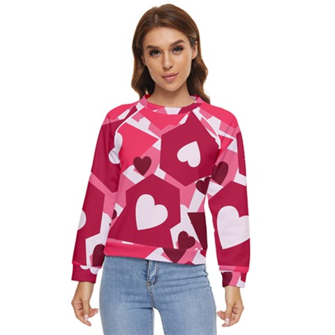 Pink-17 Women s Long Sleeve Raglan Tee by nateshop