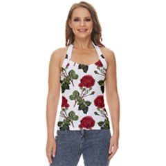 Roses-51 Basic Halter Top by nateshop