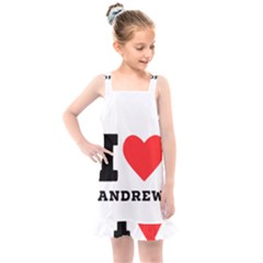 I Love Andrew Kids  Overall Dress by ilovewhateva