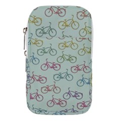 Bicycle Bikes Pattern Ride Wheel Cycle Icon Waist Pouch (large) by Jancukart