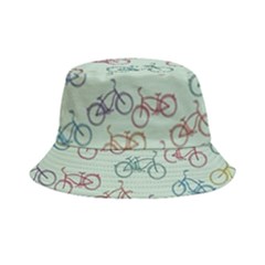 Bicycle Bikes Pattern Ride Wheel Cycle Icon Bucket Hat by Jancukart