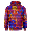 Geometric Pattern Colorful Fluorescent Background Men s Overhead Hoodie View1