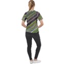 Field Agriculture Farm Stripes Diagonal Women s Sport Raglan Tee View2