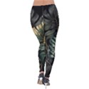 Tropical Leaves Foliage Monstera Nature Home Velvet Leggings View2