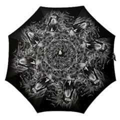 Lion Furious Abstract Desing Furious Straight Umbrellas by Jancukart