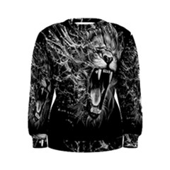 Lion Furious Abstract Desing Furious Women s Sweatshirt by Jancukart