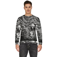 Lion Furious Abstract Desing Furious Men s Fleece Sweatshirt by Jancukart