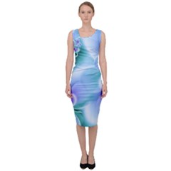 Abstract Flowers Flower Abstract Sleeveless Pencil Dress