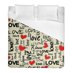 Love Abstract Background Textures Creative Grunge Duvet Cover (full/ Double Size)