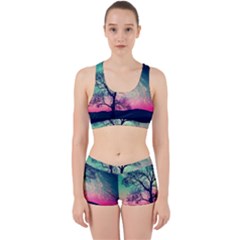 Tree Abstract Field Galaxy Night Nature Work It Out Gym Set by Jancukart