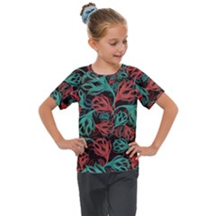 Flower Patterns Ornament Pattern Kids  Mesh Piece Tee