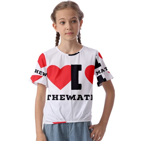 I Love Mathew Kids  Cuff Sleeve Scrunch Bottom Tee by ilovewhateva