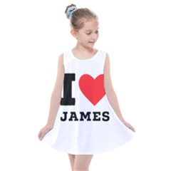 I Love James Kids  Summer Dress by ilovewhateva