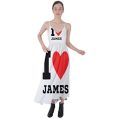 I Love James Tie Back Maxi Dress by ilovewhateva