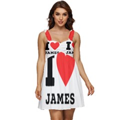 I Love James Ruffle Strap Babydoll Chiffon Dress by ilovewhateva