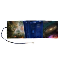 The Police Box Tardis Time Travel Device Used Doctor Who Roll Up Canvas Pencil Holder (m) by Semog4