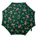 Cute Christmas Pattern Doodle Hook Handle Umbrellas (Medium) View1