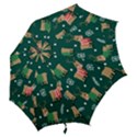 Cute Christmas Pattern Doodle Hook Handle Umbrellas (Medium) View2