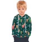 Cute Christmas Pattern Doodle Kids  Overhead Hoodie