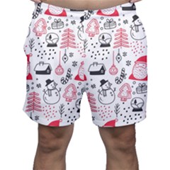 Christmas Themed Seamless Pattern Men s Shorts by Semog4