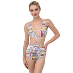 Writing Author Motivation Words Tied Up Two Piece Swimsuit by Semog4