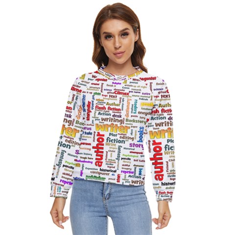 Writing Author Motivation Words Women s Long Sleeve Raglan Tee by Semog4