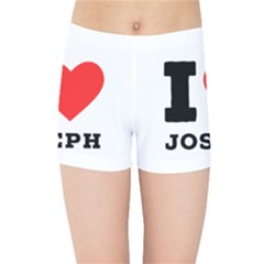 I Love Joseph Kids  Sports Shorts by ilovewhateva