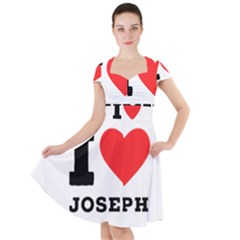 I Love Joseph Cap Sleeve Midi Dress by ilovewhateva