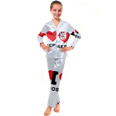 I Love Joseph Kid s Satin Long Sleeve Pajamas Set by ilovewhateva