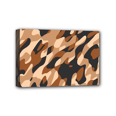 Abstract Camouflage Pattern Mini Canvas 6  X 4  (stretched) by Jack14