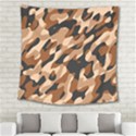 Abstract Camouflage Pattern Square Tapestry (Large) View2